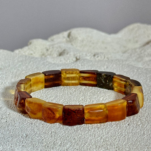 Warm multicolor tennis bracelet