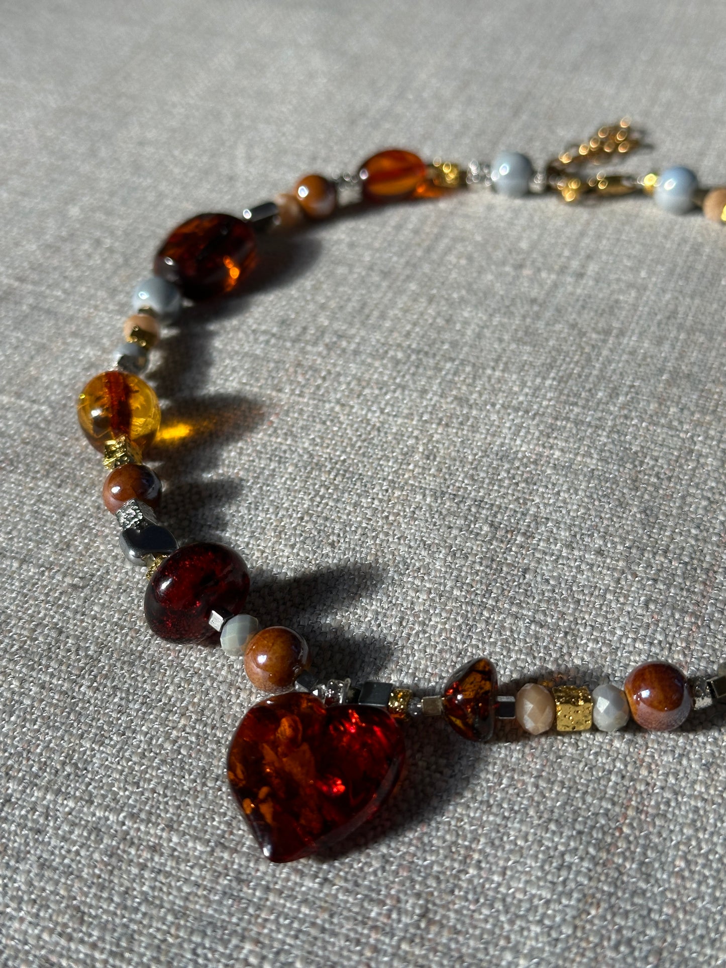 Cherry heart necklace