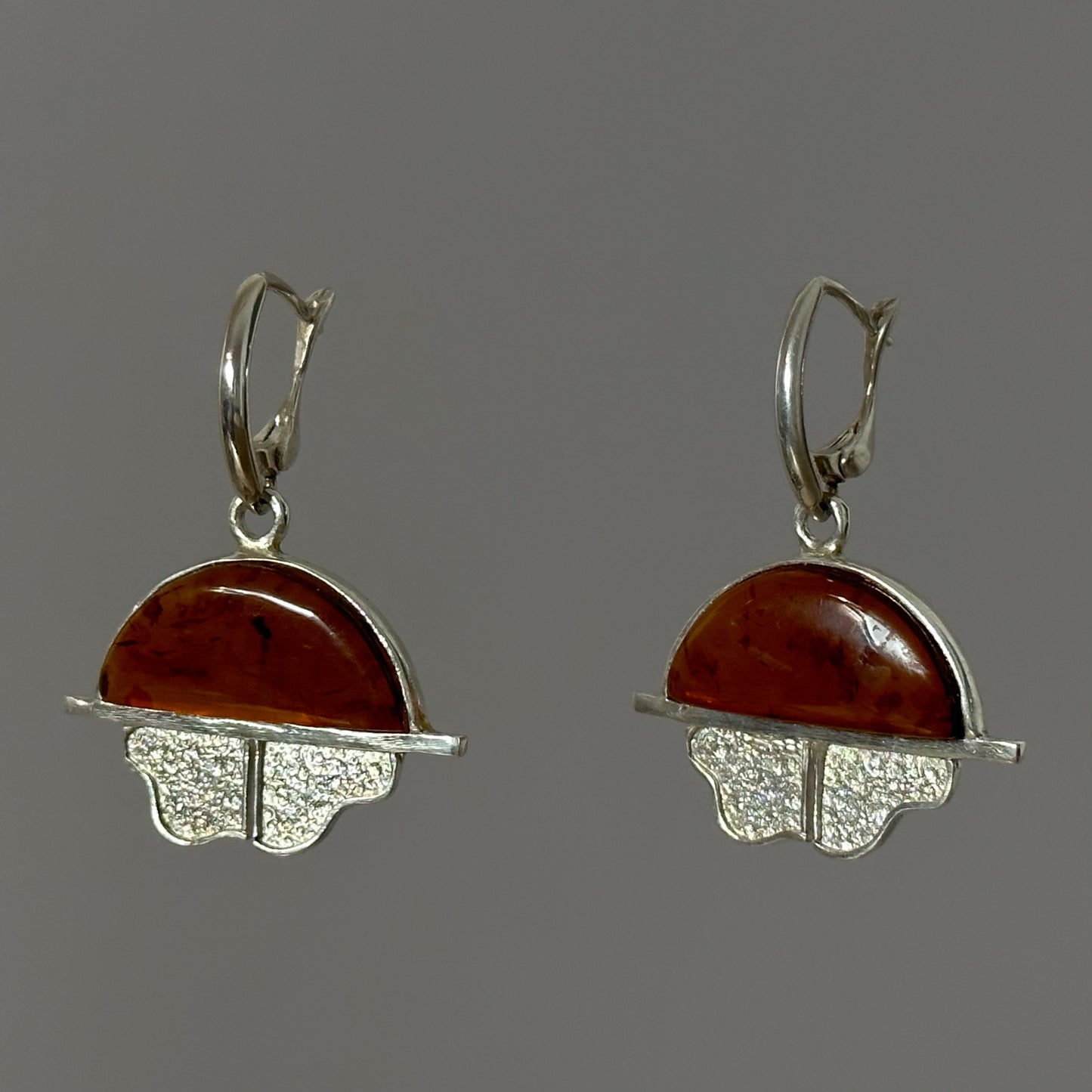 Radiant dawn amber earrings
