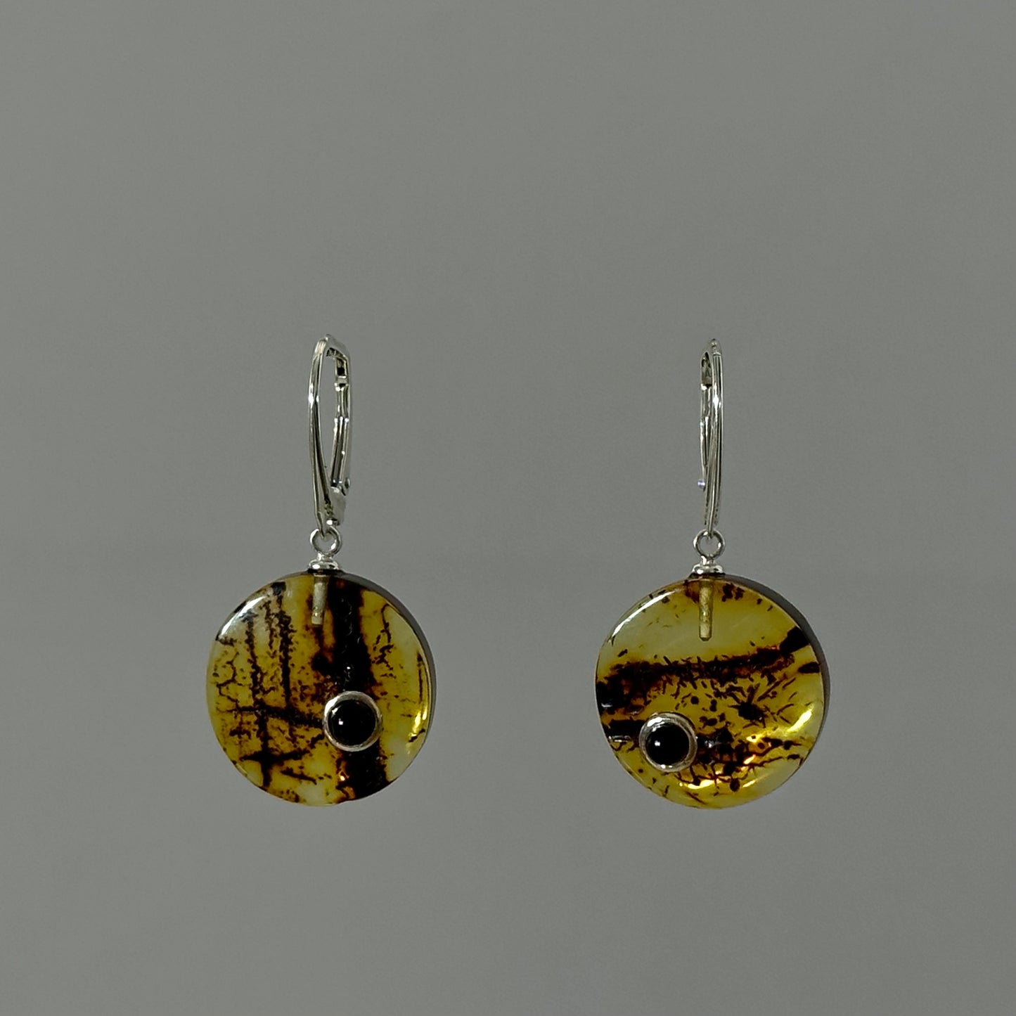 Enchanted forest amber earrings