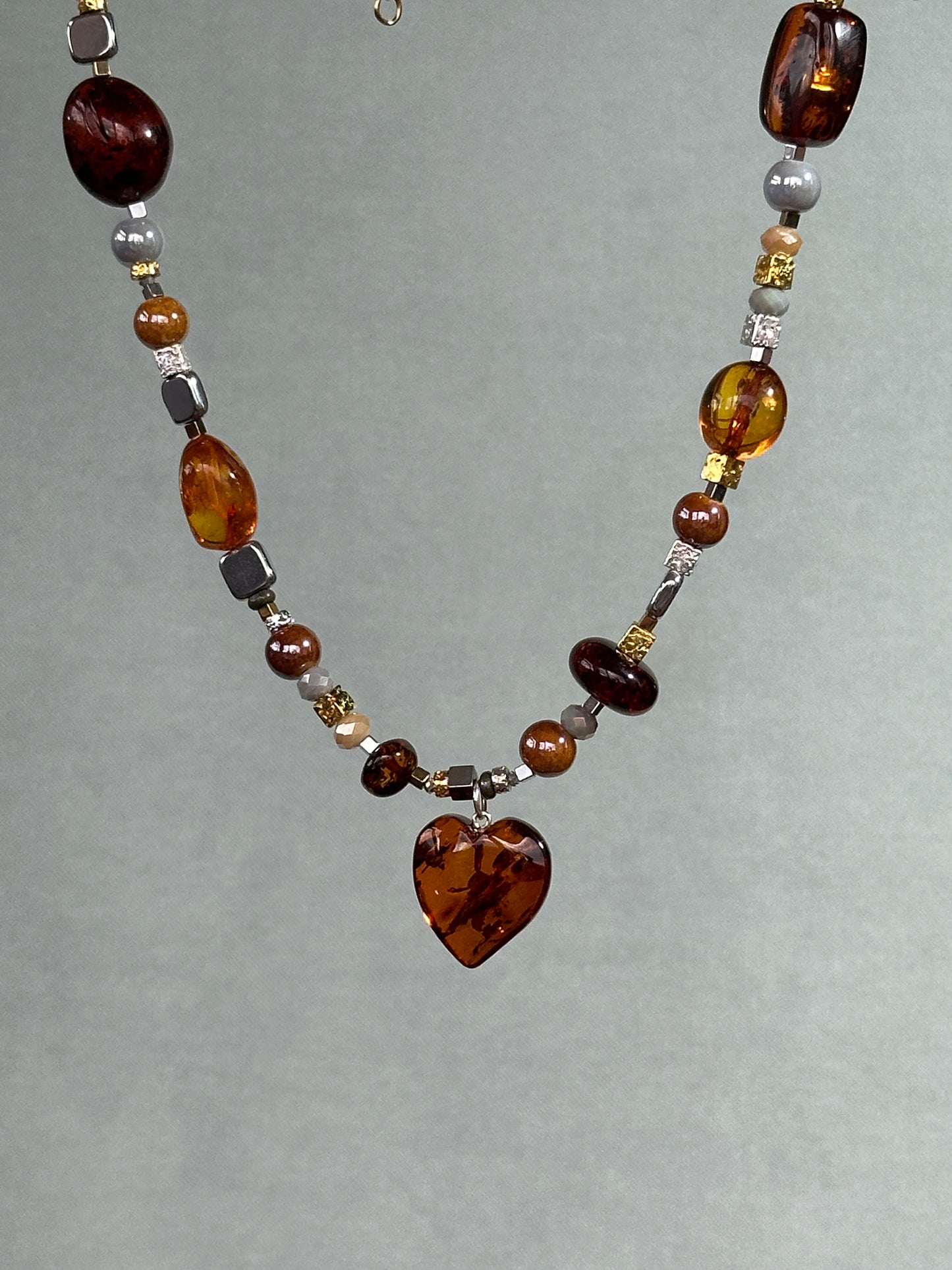Cherry heart necklace