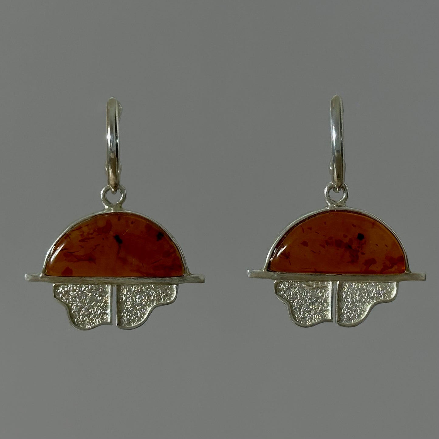 Radiant dawn amber earrings
