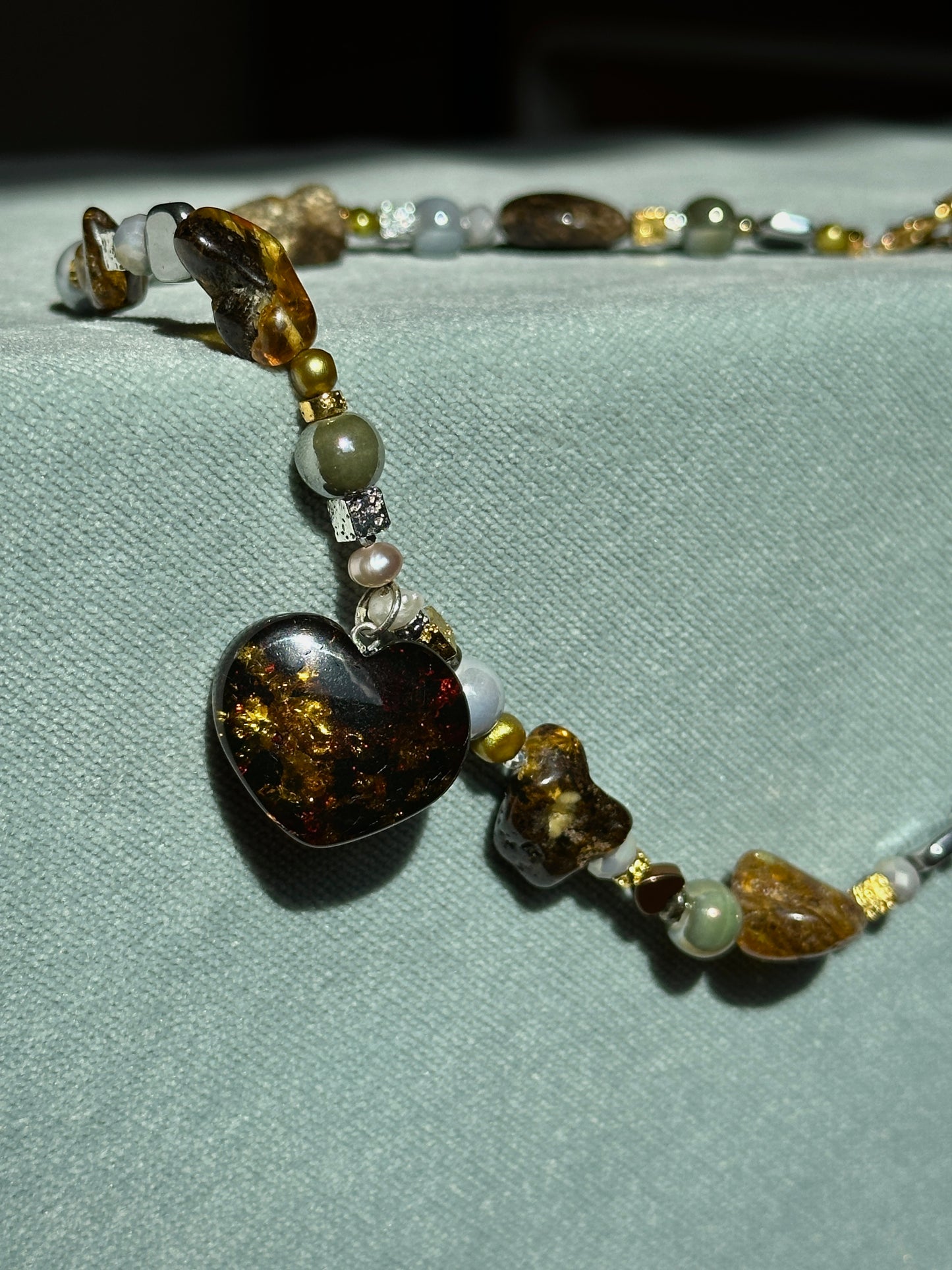 Forest heart necklace