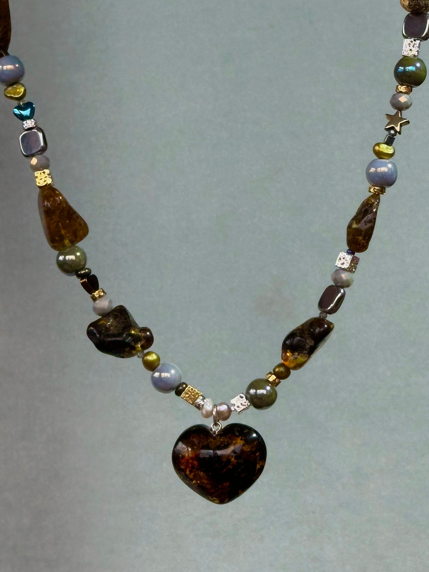 Forest heart necklace
