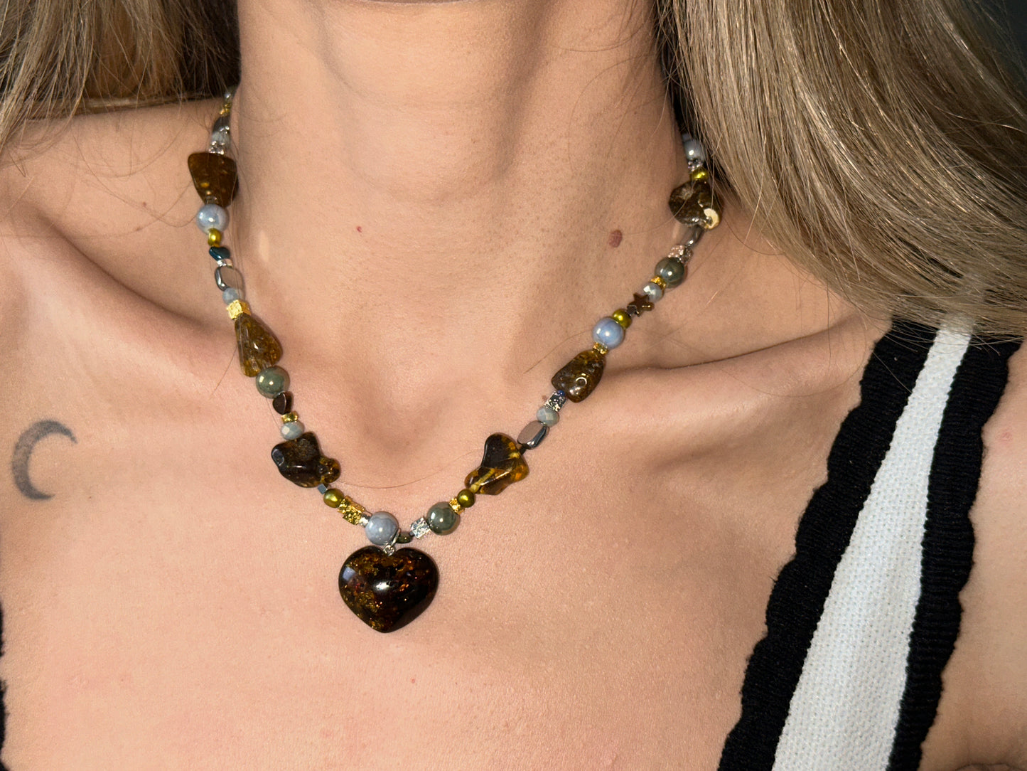 Forest heart necklace