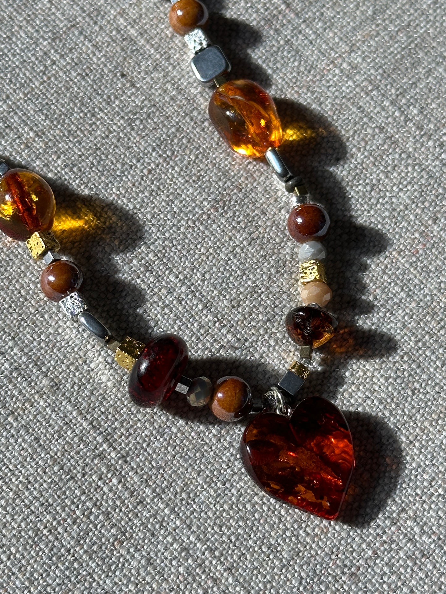 Cherry heart necklace