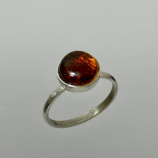 Amber dot ring