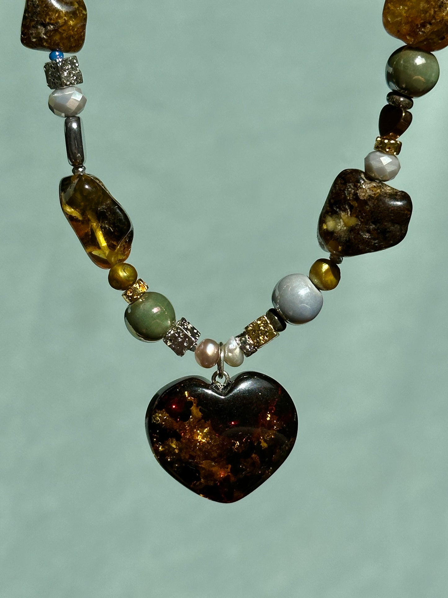 Forest heart necklace