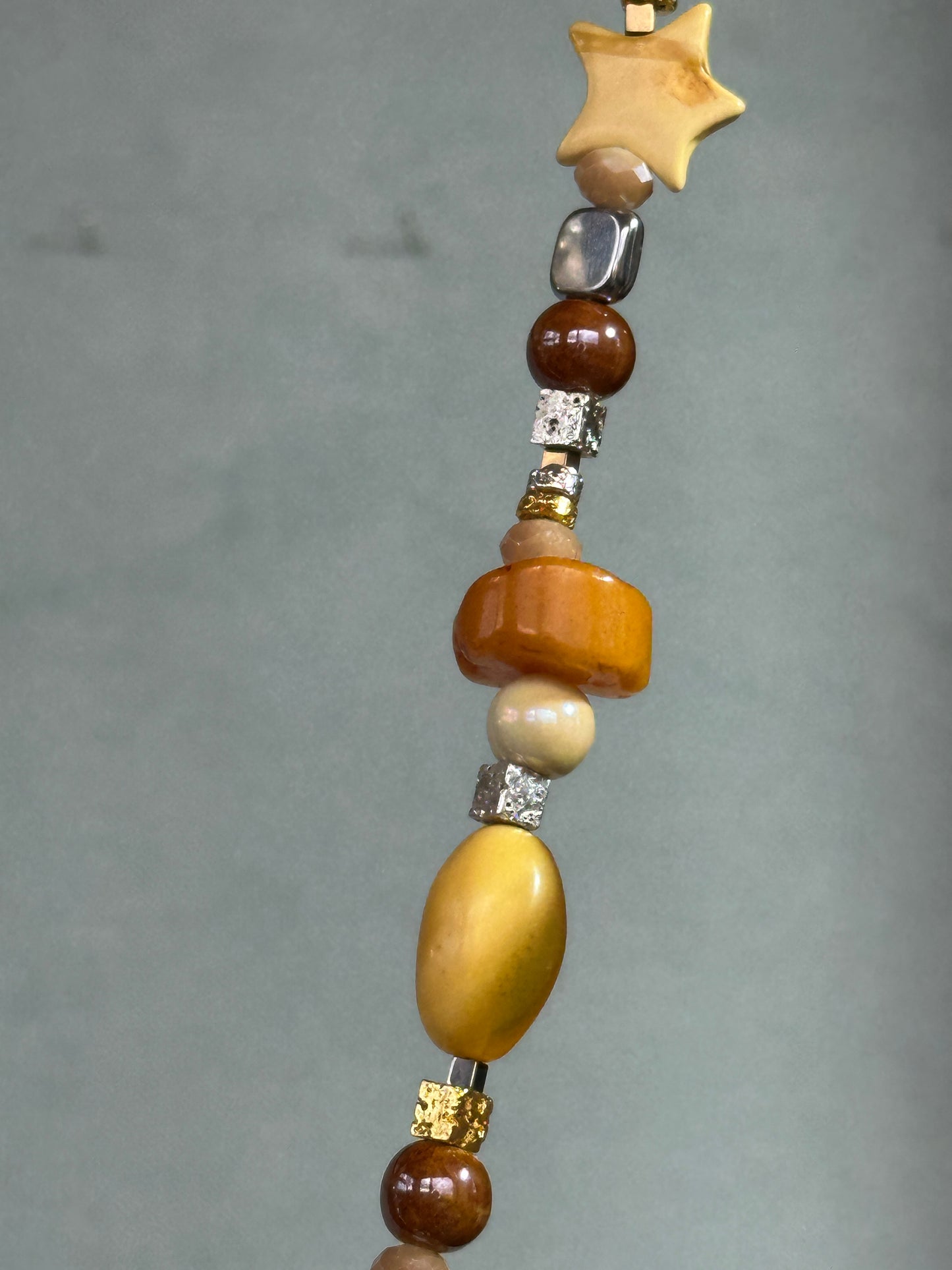 Honey heart necklace