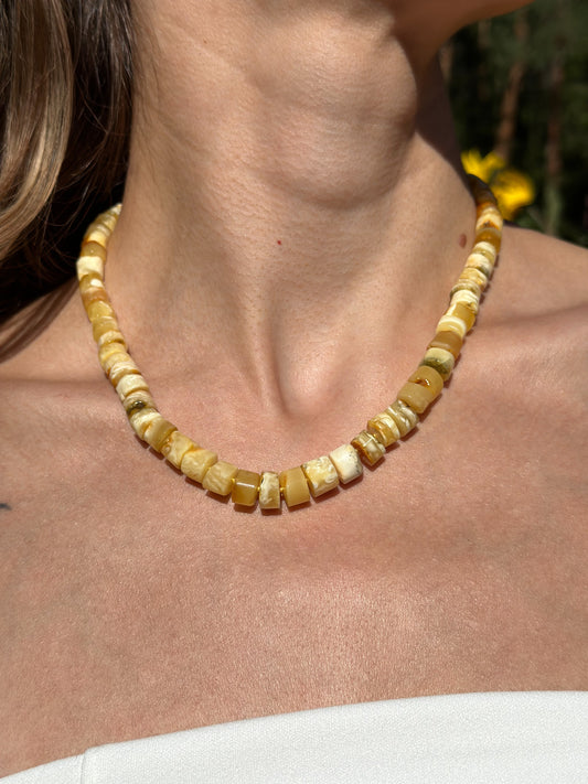 Timeless unisex amber necklace