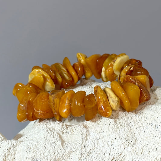 Golden seaside amber bracelet