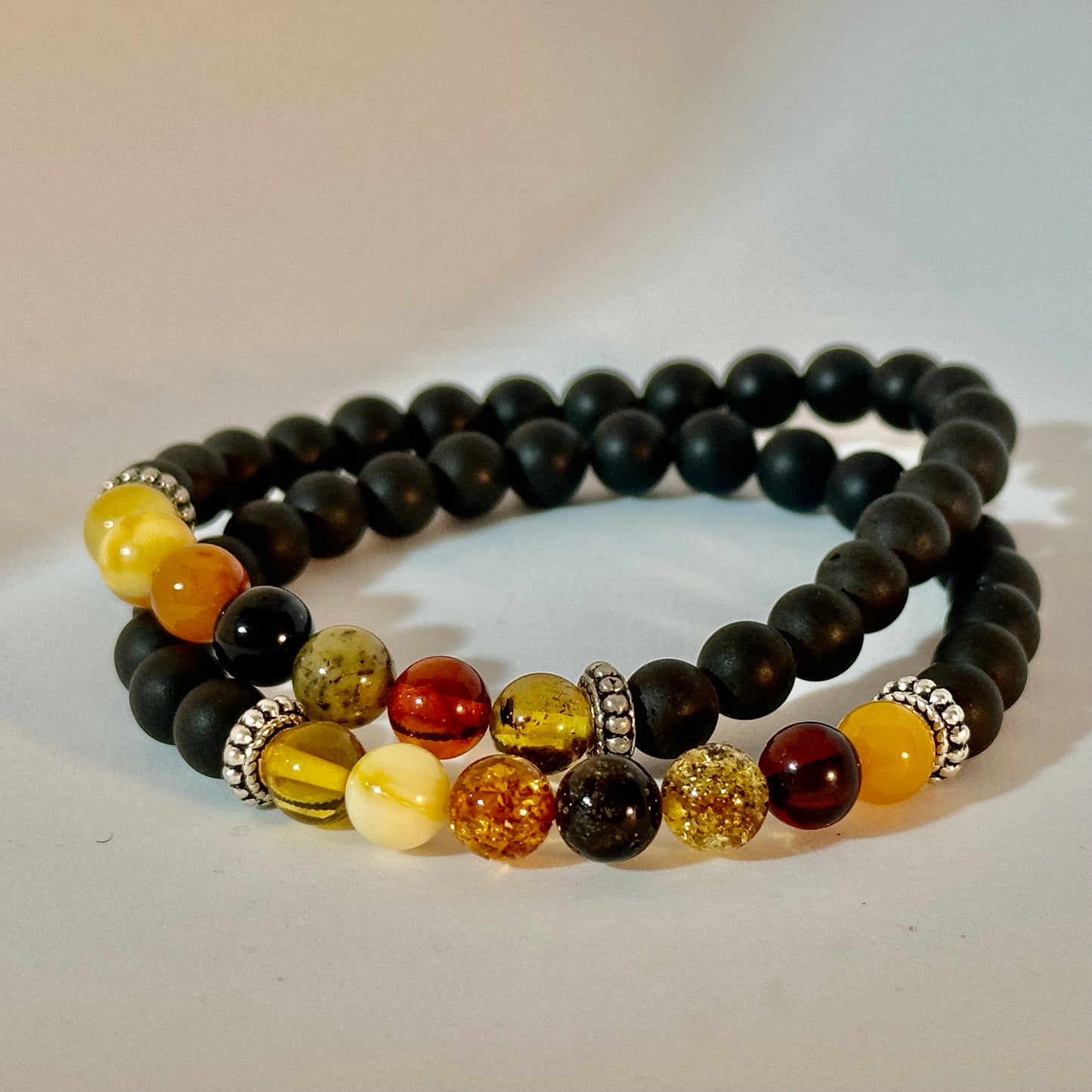 Playful amber bracelet