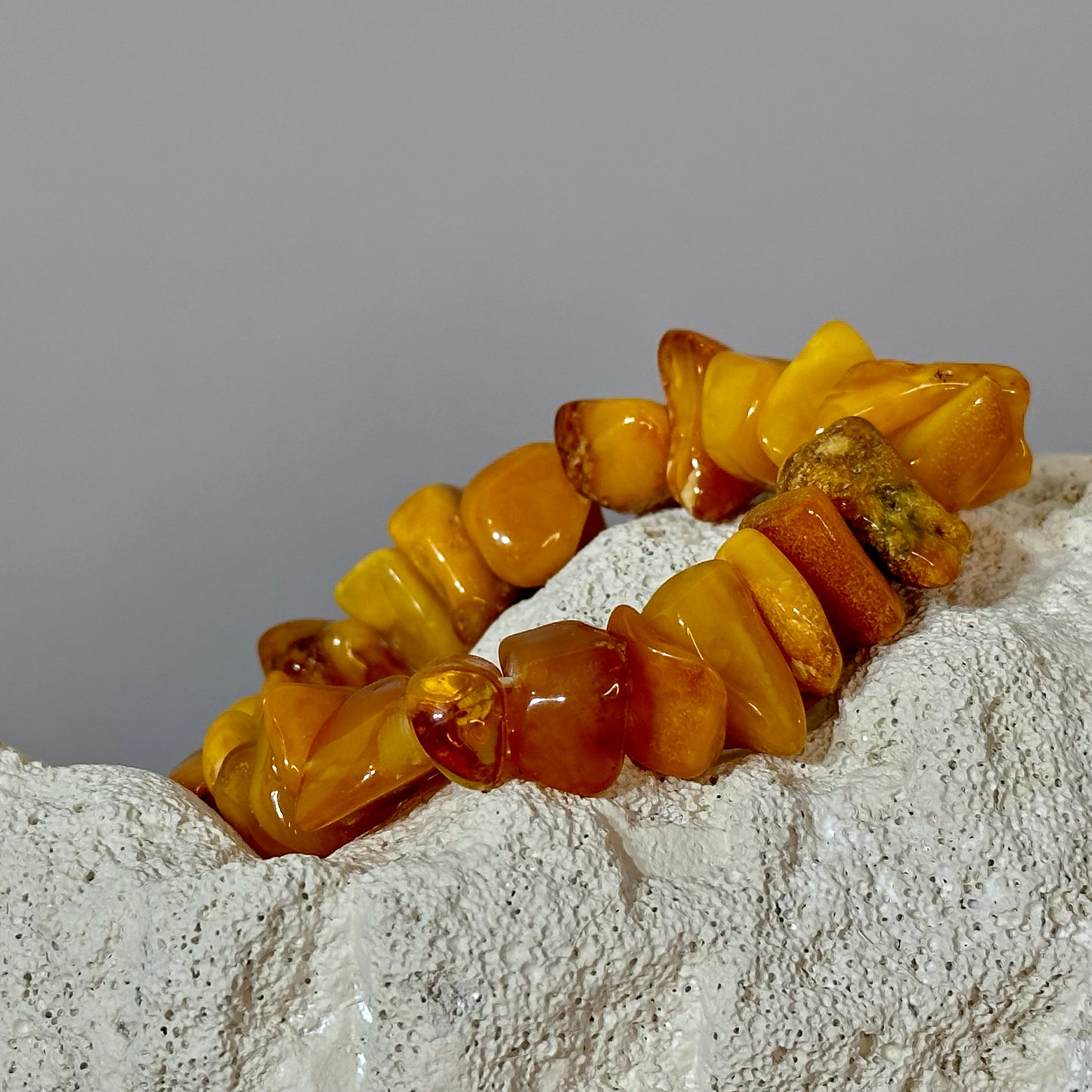 Golden seaside amber bracelet
