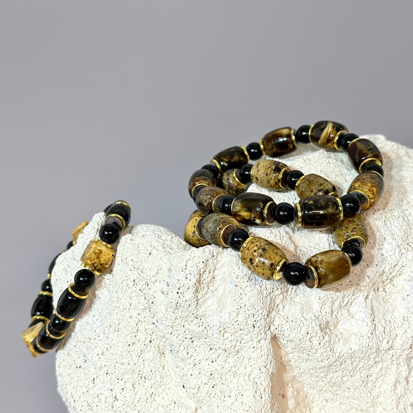 Ancient charm amber bracelet