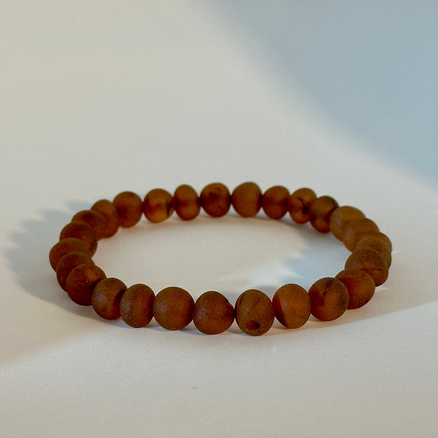 Raw minimal amber bracelet