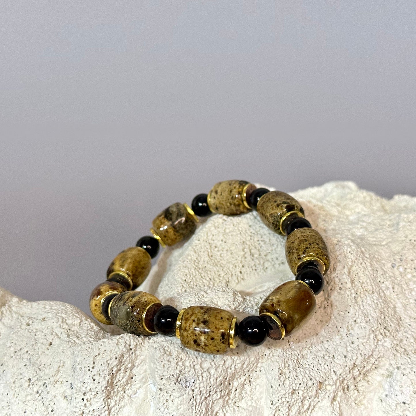 Ancient charm amber bracelet