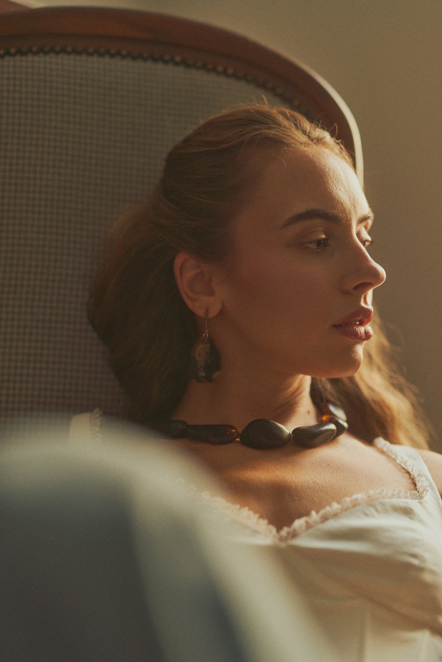 One-of-a-kind matte amber