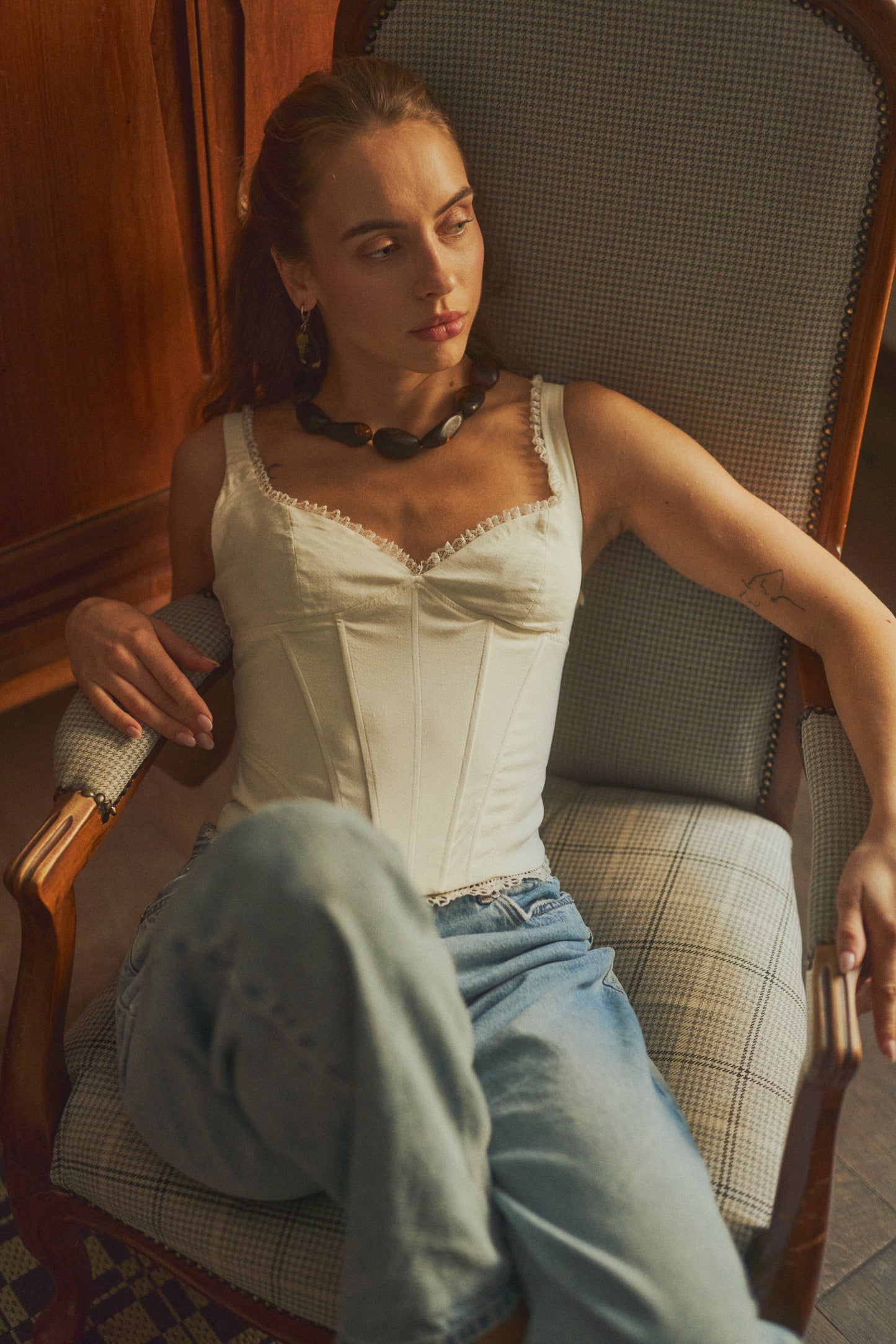 One-of-a-kind matte amber