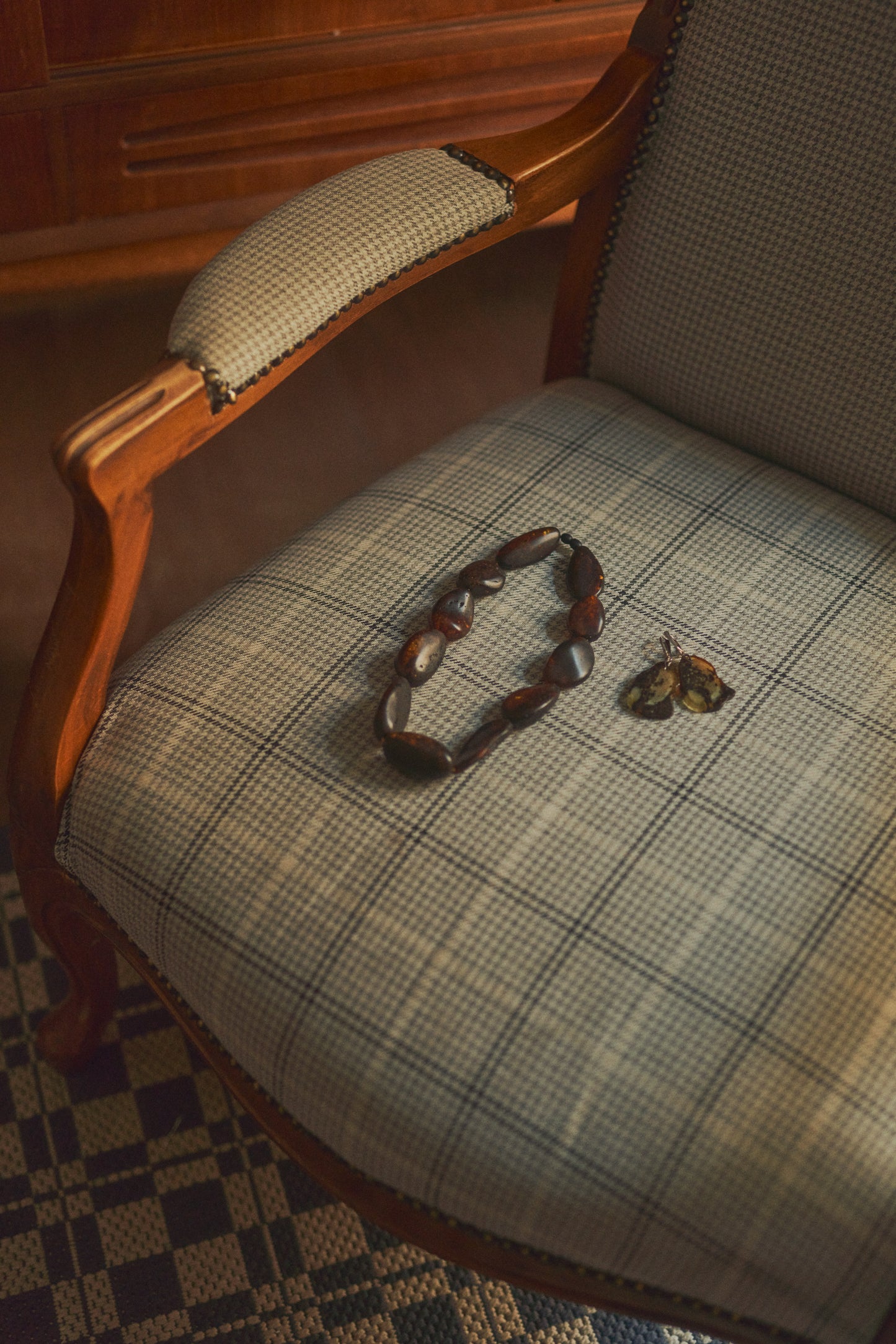 One-of-a-kind matte amber