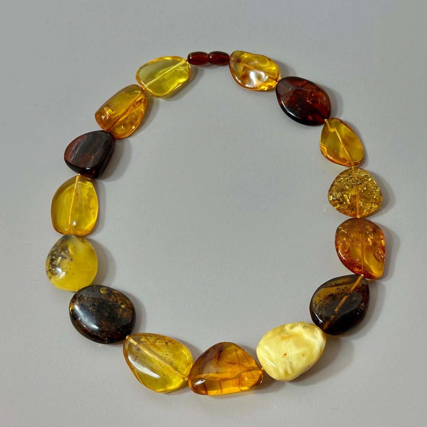 Amber statement necklace