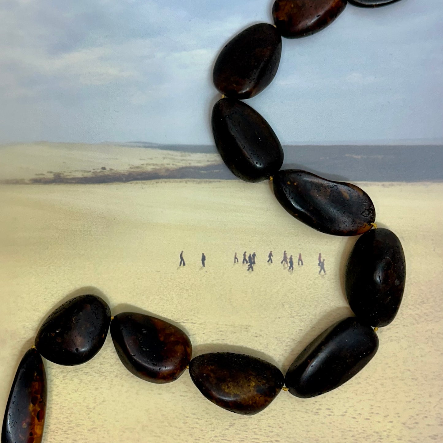 One-of-a-kind matte amber